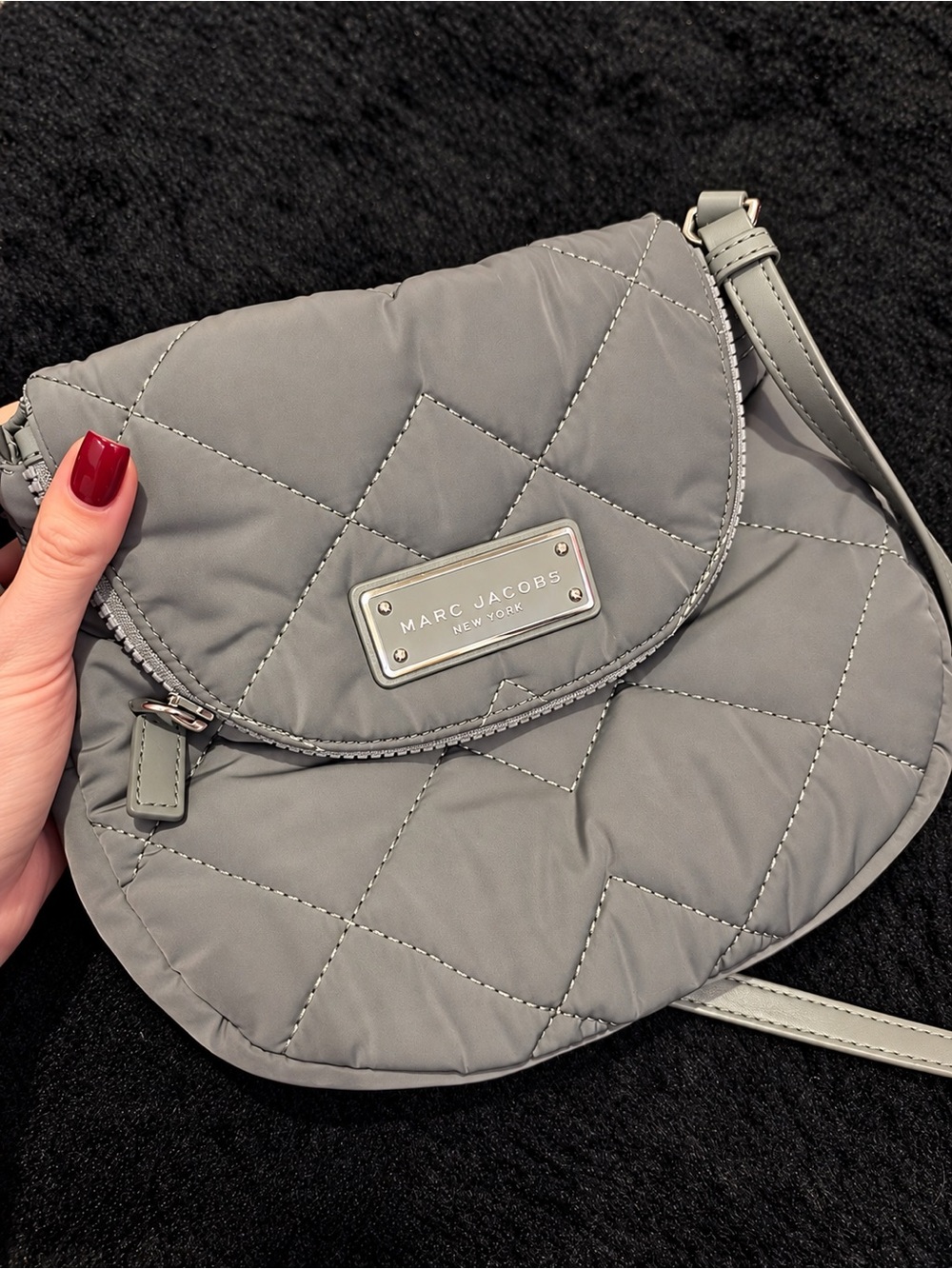 Marc Jacobs Quilted Crossbody Bag – Gray
